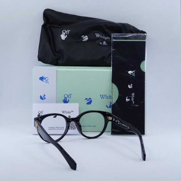 Final Price! Off-White OERJ007 STYLE 2 AF 1000 Black Eyeglasses 50mm - Picture 4 of 10